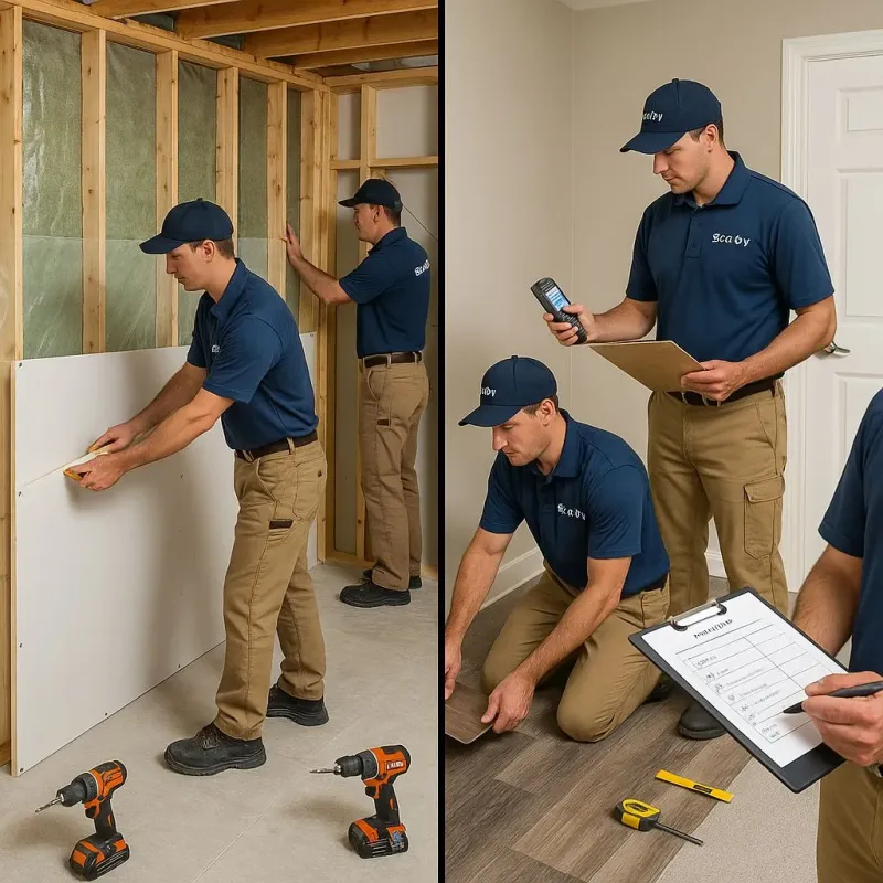 Repairs and Reconstruction process in East Setauket, NY